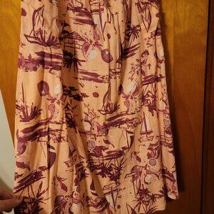 Naturals D&Co Bohemian linen skirt.